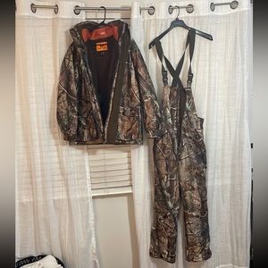 Field and stream camo bibs and jacket